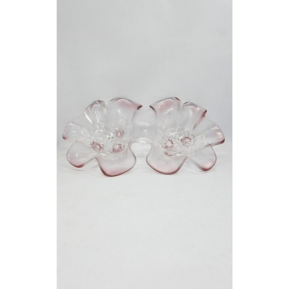 Vintage Mikasa Rosella Glass Pink Double Sided Serving Dish
